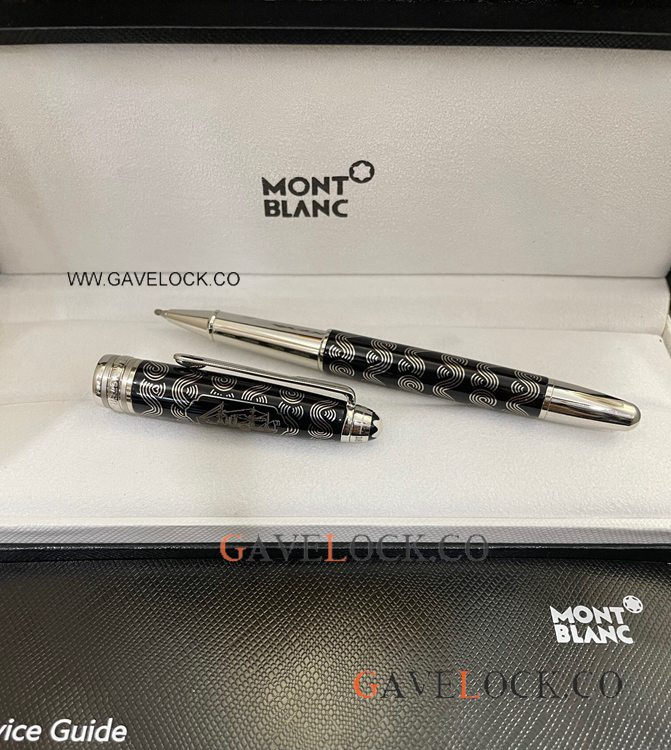New Arrival! Copy Mont blanc Solitaire LeGrand 80 days Black Rollerball 164 Slim
